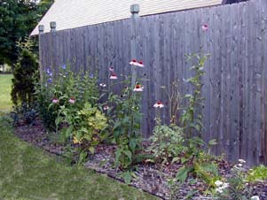 View towards the front of the fence.